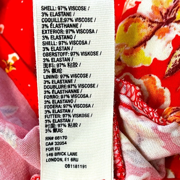 Free People Strawberry Combo Mini summer Dress, NWT, floral print, XS, open back - Picture 5 of 16